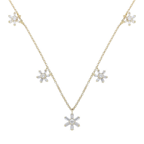 Collana con diamanti oro - diamanti,