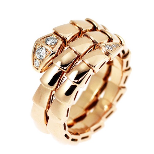 Anello con diamanti bulgari - anello,