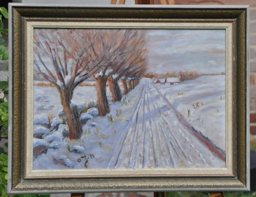 Arte olio legno - su, invernale