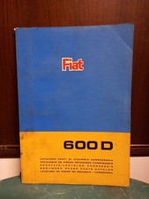 Catalogo Parti di Ricambio Ricambi Carrozzeria Fiat 600 D 600D 1967 Originale !!