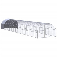 Pollaio Argento 3x4x2m Acciaio
