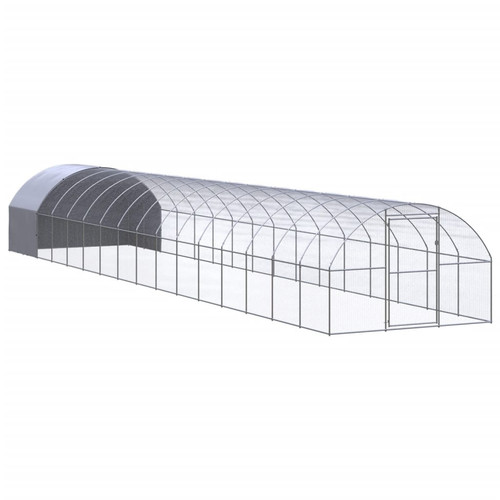 Pollaio argento 3x4x2m acciaio - 3x4x2m,