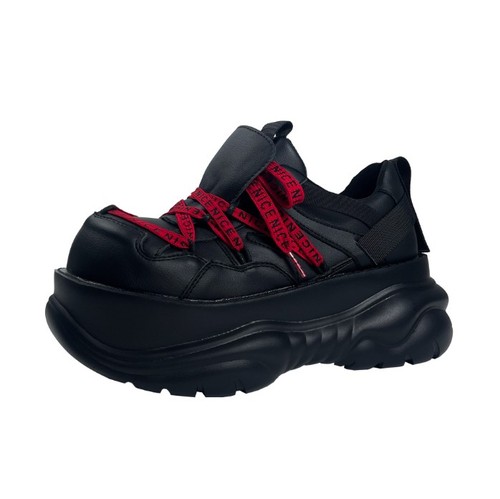 Scarpe donna rock nere - rock, rosse