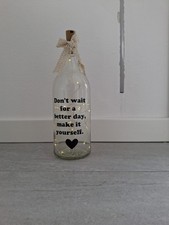 Bottiglia con Led Luce Calda E Scritta 