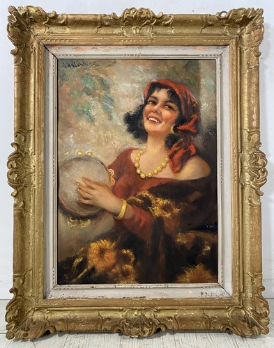 Quadro dipinto olio tavola - quadro,