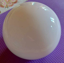 Piccolo paralume in vetro vintage color rosa cipria per lampadario anni '30