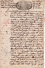 21/08/1745 carta bollata soldi 2 -  Manoscritti originali atti notarili.