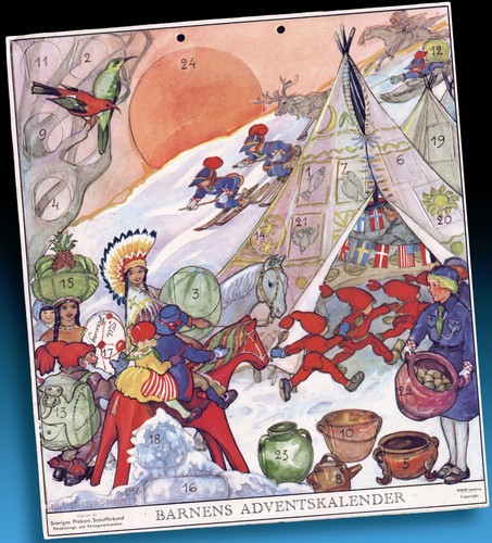 Antico calendario dell avvento - antico,