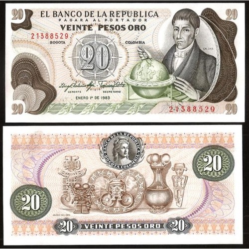 Colombia pesos oro 1983 - 20,