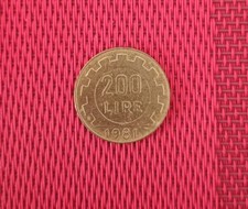 ITALIA  RARA MONETA  200   LIRE  1981