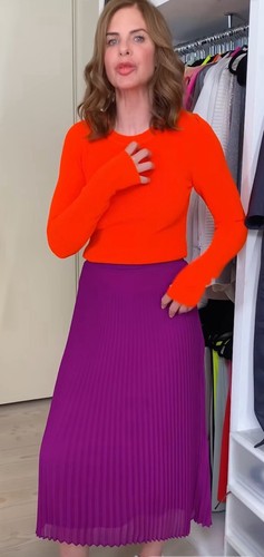 Maxi gonna zara - zara, viola/rosa