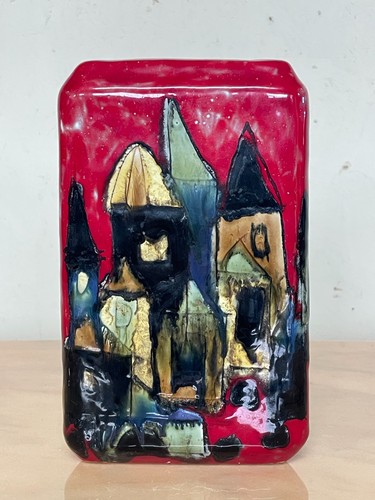 Vaso ceramica smaltata - vaso, in