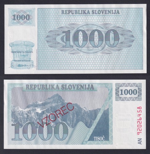 Banconota slovenia 1000 - banconota,
