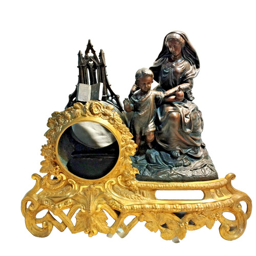 Ancienne pendule régule - en,