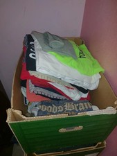 LOTTO STOCK ABBIGLIAMENTO VESTITI SCARPE UOMO DONNA 50PZ MISTI USATI