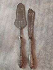 Set di coltello e paletta da dolce in argento marchiato 800 anni 50/60