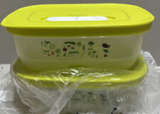 Lotto 2 Tupperware Fridgesmart Piccolo Contenitore Frigo 3/4 Quart