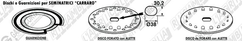Kit dischi forati con alette - dischi,
