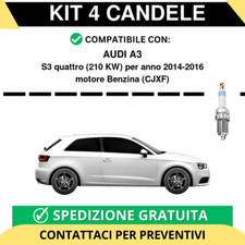 KIT 4 CANDELE per AUDI A3 S3