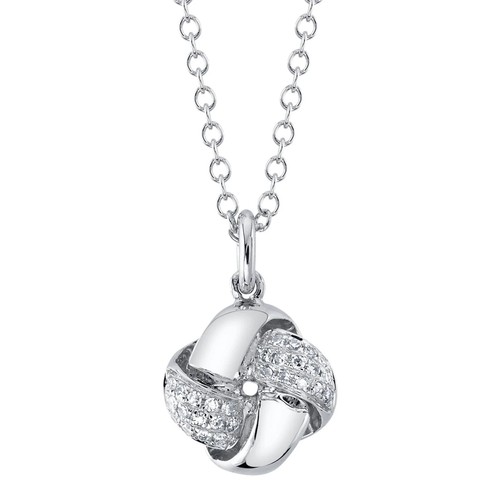 14k oro bianco nodo amore - oro,