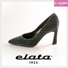 DECOLTE' SCARPA DONNA ELATA VELLUTO COLORE GRIGIO TACCO H 8,5 CM MADE IN ITALY