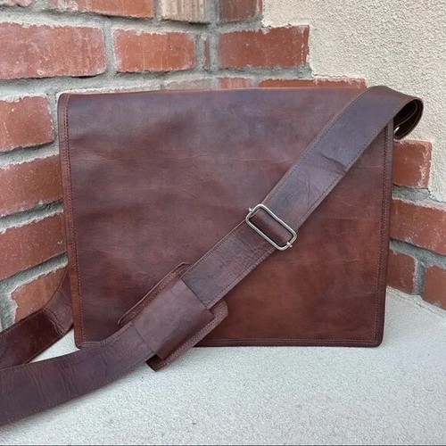 Borsa uomo pelle - pelle, vintage