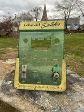 Insegna Ferramenta Acrilica Espositore Bancone Negozio Interruttori Ideali Mid Century Pubblicità Vintage