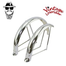 Set parafanghi regolabili svasati bici classica 20" Lowrider cromato parafango bici