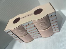 4 ciotole Bakeshop cuori rosa