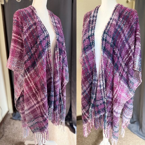 Poncho quadri woolrich - a,