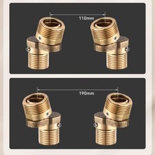 Rubinetto doccia in rame regolabile con lunghezza gamba flessibile da 110 a 190