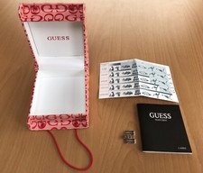 Guess scatola per orologio + libretto + maglia bracciale ORIGINALE