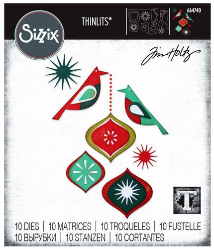 Uccellini ornamentali sizzix - uccellini,