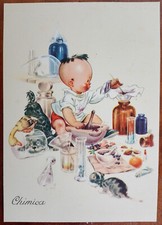 CHIMICA - SERIE "PROFESSIONI" VETTA - BAMBINI - illustratore BIOLETTO - 6099