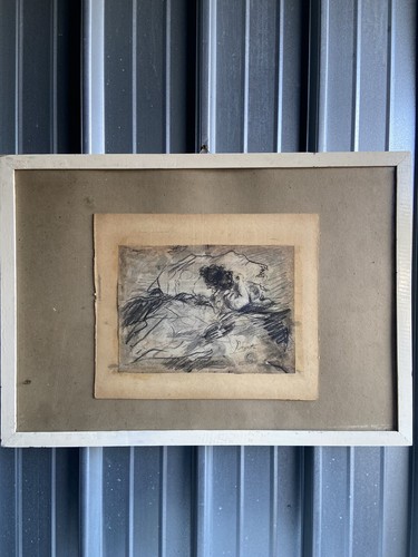 Quadro disegno antico firmato - quadro,