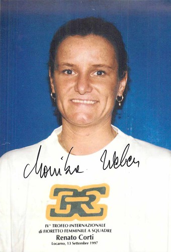 Biglietto autografo monika - autografo,