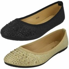 Ballerine Piatte In Glitter