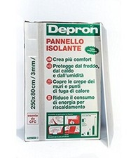 KIT 10 PANNELLI ISOLANTI DEPRON 125X80CM H3mm = mq 10