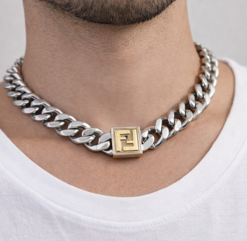 Collana catena cordino logo