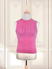 United Colors of Benetton – Gillet Smanicato Lana Rosa – Bambina - Come Nuovo