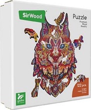 41656 GLOBO - PUZZLE LINCE IN LEGNO A4 - 122 Pezzi