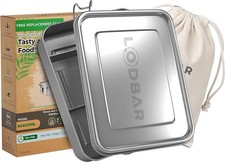 LodBar - Portapranzo In Acciaio Inossidabile Lunch Box 1400 Ml