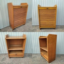 RARO ARMADIETTO LIBRERIA / MOBILETTO ANNI 50 PORTA TV O TELEFONO CON SARACINESCA