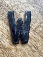 Lettera targa vintage W -