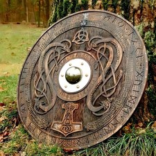 Scudo in legno stile rotondo