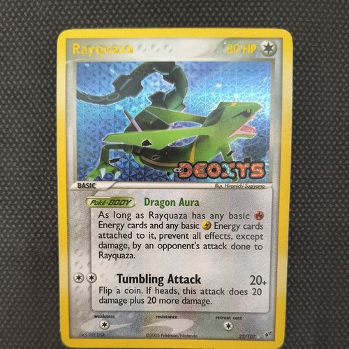 Pokemon card rayquaza holo - pokemon, holo-ex