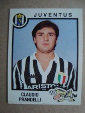 figurine calciatori panini 1982/83 n° 168 prandelli juventus da edicola con veli