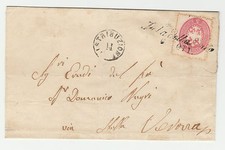 STORIA POSTALE 1863 LOMBARDO