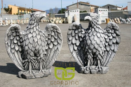 Aquile imperiali coppia statue - aquile,