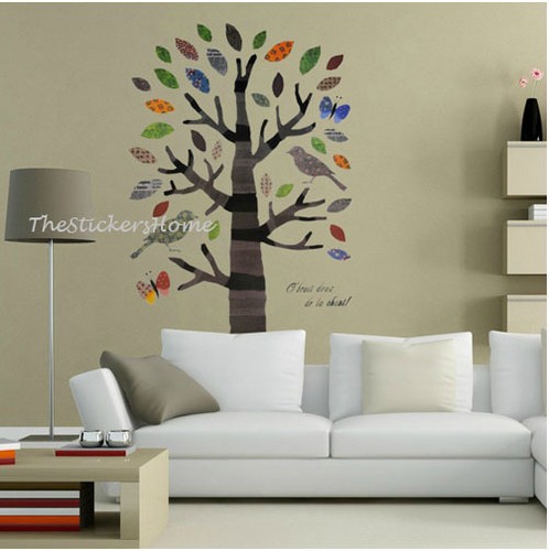 Adesivo murale grande albero